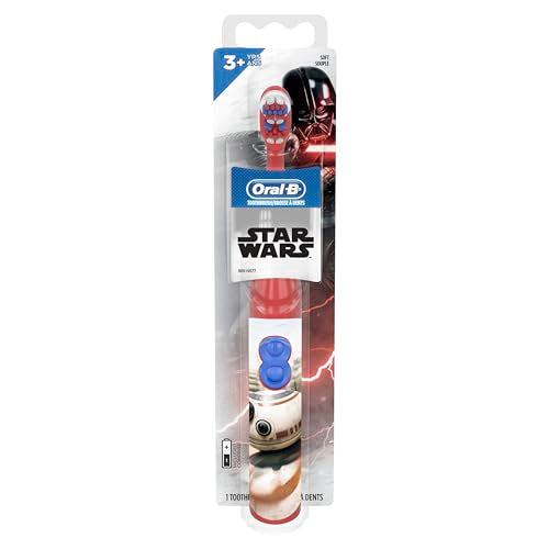 Oral-B Kids Electric Toothbrush, Christmas Gifts For Kids, 1 Toothbrush Head, Battery Powered, Extra Soft Bristles For Gentle Cleaning, For Ages 3+